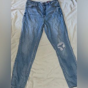 Blue jeans, ripped on left knee size 11/13
